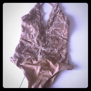 New w tags,  one piece halter bathingsuit